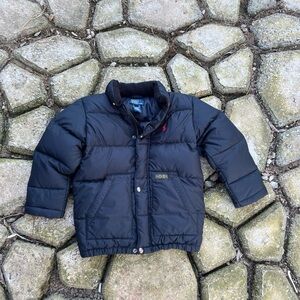 Polo Ralph Lauren Navy Puffer Jacket with Red Pony